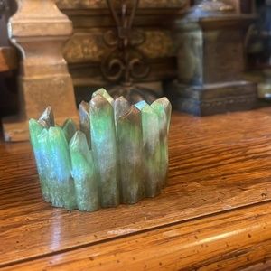 Crystal candle holder